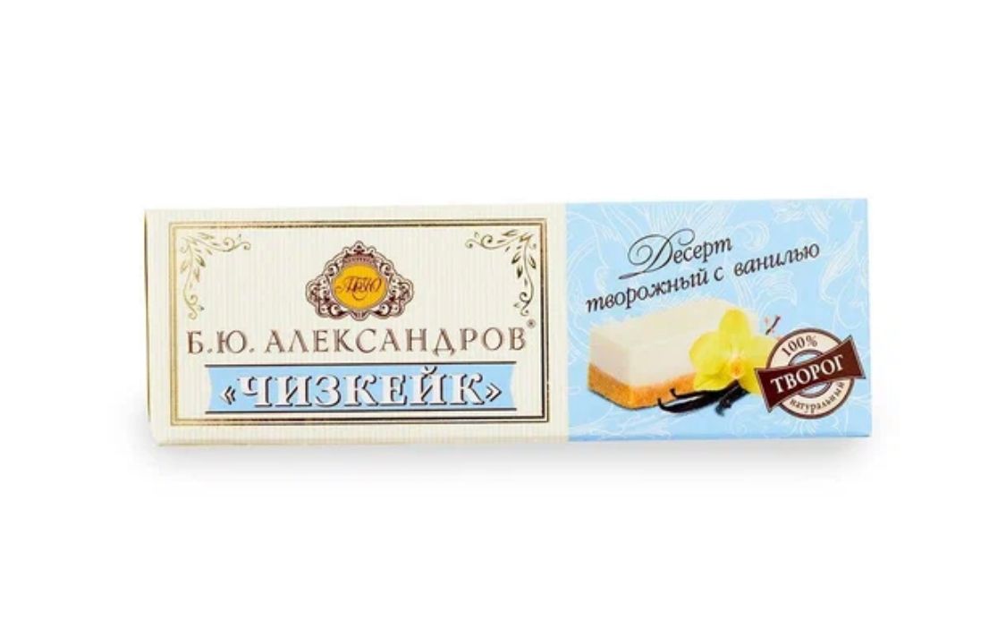 Десерт творожный с ванилью Александров «Чизкейк» 40g